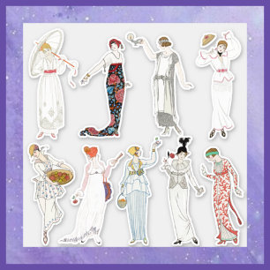 modische Damen Aufkleber