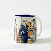 modische Damen Zweifarbige Tasse (VorderseiteRechts)