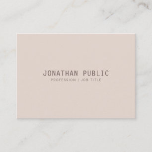 Modische elegante FarbeMinimalistic Schablone Visitenkarte