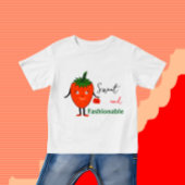 Modische Erdbeere Baby T-shirt