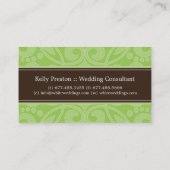 Modische Event-Planer-Visitenkarte Visitenkarte (Rückseite)