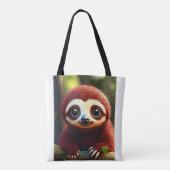 # modische Fans: Tasche mit niedlichem Affenprint (Rückseite)