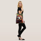 # modische Fans: Tasche mit niedlichem Affenprint (Am Model)