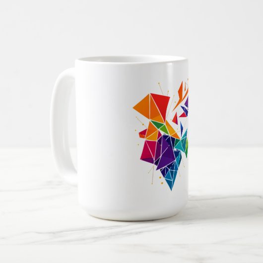 modische Farben Kaffeetasse (Vorderseite Links)