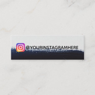 Modische Farben-Streifen Instagram sozial-Medien Mini Visitenkarte