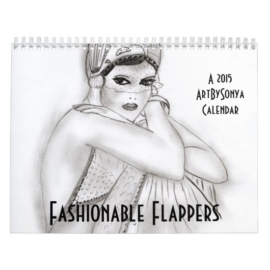 modische Flappers Kalender (Titelbild)
