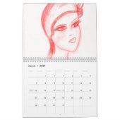 modische Flappers Kalender (Mär 2027)