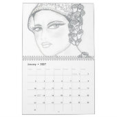 modische Flappers Kalender (Jan 2027)
