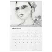modische Flappers Kalender (Feb 2027)