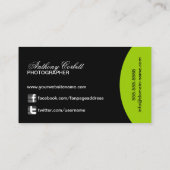 Modische Fotografie Visitenkarte (Rückseite)