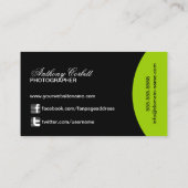 Modische Fotografie Visitenkarte (Rückseite)