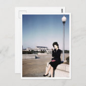 Modische Frau, Gewerkschaft Station, Washington DC Postkarte (Vorne/Hinten)