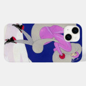 Modische Frau im Winter Case-Mate iPhone Hülle (Rückseite (Horizontal))