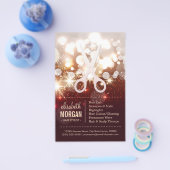 Modische Friseurstylist - Gold Glitzer Sparkone Flyer (Einzeln)