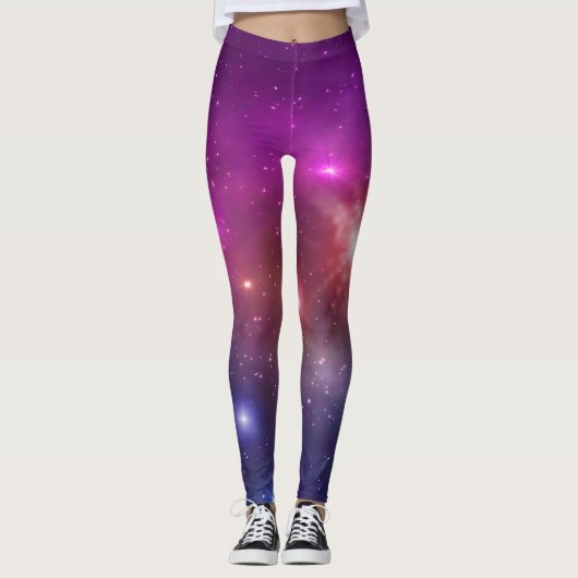 Modische Galaxie Leggings (Vorderseite)