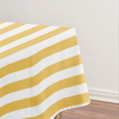 Modische gelbe und weiße breite horizontale tischdecke (Beispiel)