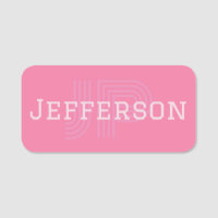 Modische Girly Flamingo Pink Moderne Mit Monogramm
