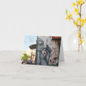 Modische Gorilla-Anmerkungs-Karte Karte (Gelbe Blume)