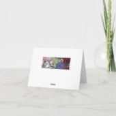 Modische Gorilla-Anmerkungs-Karte Karte (Rückseite)