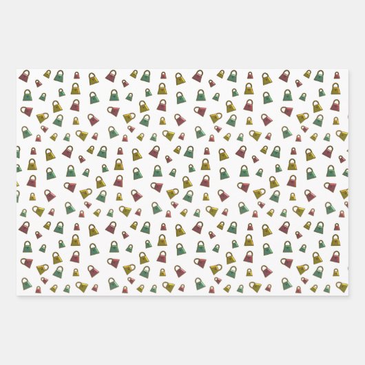 Modische Handtaschen Umpackpapierblätter Geschenkpapier Set (Vorderseite 3)