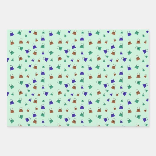 Modische Handtaschen Umpackpapierblätter Geschenkpapier Set (Vorderseite 2)