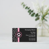 Modische Haustier-Dienstleistungen Visitenkarte (Stehend Vorderseite)