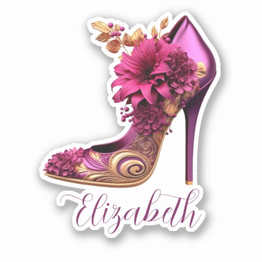 modische High Heels Aufkleber (Vorderseite)