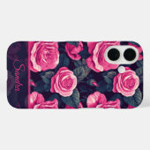 Modische Hochzeitsgeschenke Rosenname Case-Mate iPhone Hülle (Rückseite (Horizontal))