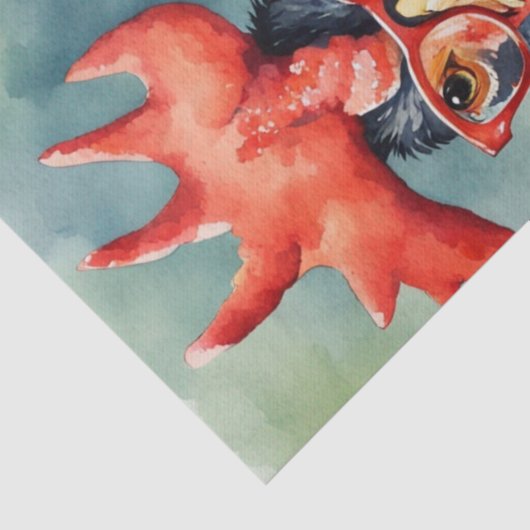 Modische Hühner im dekoupage Tissue Seidenpapier (Detail)