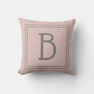 Modische individuelle monogrammierte Anfangsbuchst Kissen