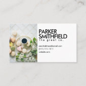 Modische Kaffeestube-Makronen Visitenkarte (Vorderseite)