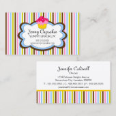 Modische Kuchen-Bäckerei Visitenkarte (Vorne/Hinten)