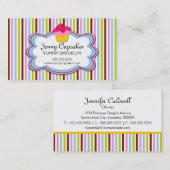 Modische Kuchen-Bäckerei-Visitenkarten Visitenkarte (Vorne/Hinten)