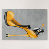 Modische Lady in Stiletto Jigsaw Puzzle (Horizontal)