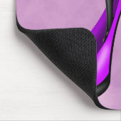 Modische Lady in Stiletto Lila Mat Mousepad (Ecke)