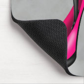 Modische Lady in Stiletto Pink Mouse Mat Mousepad (Ecke)