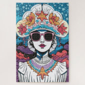 modische Lady Puzzle (Vertikal)