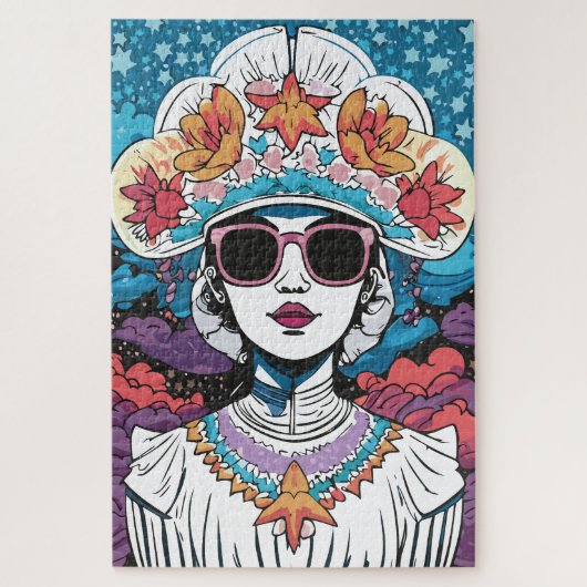 modische Lady Puzzle (Vertikal)