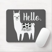 Modische Lama-Skizze hallo Mousepad (Mit Mouse)