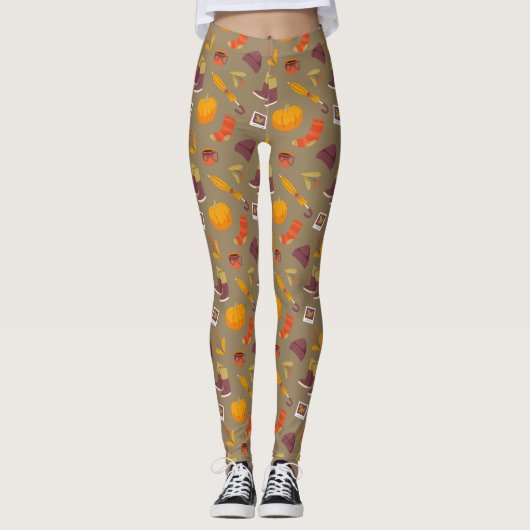 Modische Leggings der hochwaisten Frauen (Vorderseite)