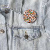 Modische Leopardendrucke, Paradiesvögel Button (Beispiel)