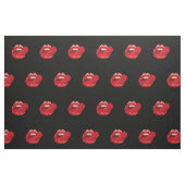 Modische Lippenkonfektion zeichnend. Pommes. flink Stoff (Fat Quarter (45,7 x 55,9 cm))