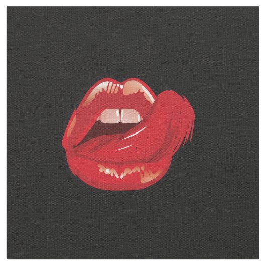 Modische Lippenkonfektion zeichnend. Pommes. flink Stoff (Nahaufnahme)