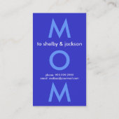 Modische Mama-Telefonkarten Telefonnummerkarte (Rückseite)