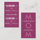 Modische Mama-Telefonkarten Telefonnummerkarte (Vorne/Hinten)