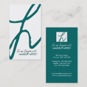 Modische Maskenbildner-Visitenkarten Visitenkarte (Vorne/Hinten)