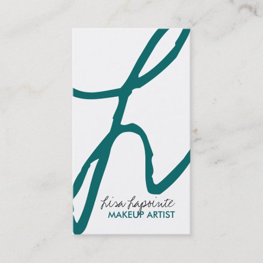 Modische Maskenbildner-Visitenkarten Visitenkarte (Vorderseite)