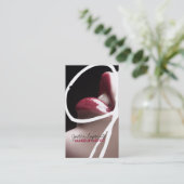 Modische Maskenbildner-Visitenkarten Visitenkarte (Stehend Vorderseite)