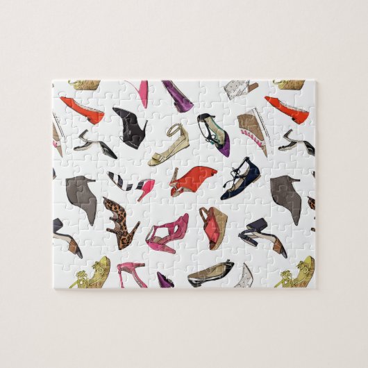 Modische Mode beschuht Puzzlespiel Puzzle (Horizontal)