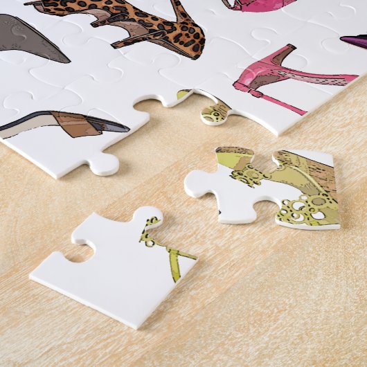 Modische Mode beschuht Puzzlespiel Puzzle (Seite)